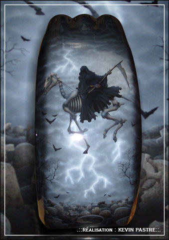 .::GRIM-REAPER-TRIKE 01 - fevrier, mars, avril 2010 - a&eacute;rographe peinture custom - sur trike REWACO::.