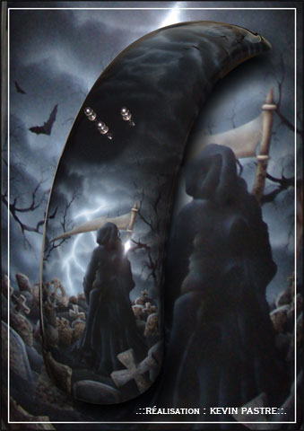 .::GRIM-REAPER-TRIKE 01 - fevrier, mars, avril 2010 - a&eacute;rographe peinture custom - sur trike REWACO::.