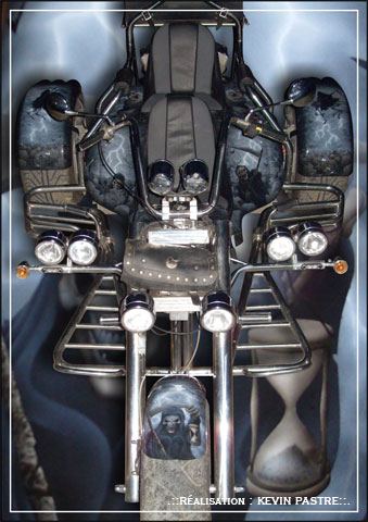 .::GRIM-REAPER-TRIKE 01 - fevrier, mars, avril 2010 - a&eacute;rographe peinture custom - sur trike REWACO::.