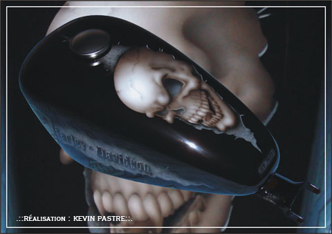 .::SKULL-CRAC 01 - janvier 2010 - a&eacute;rographe peinture custom - Sportster Harley Davidson::.