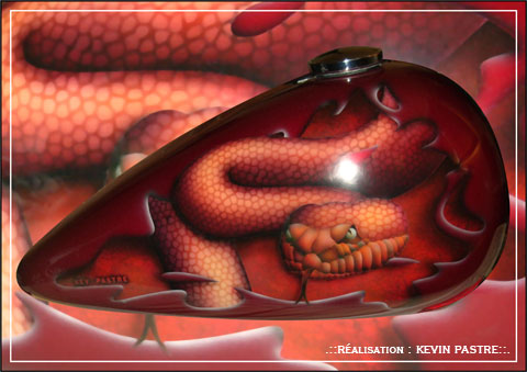 .::SIDEWINDERS01 : avril 2009 - a&eacute;rographe peinture custom - trike Roadking Harley Davidson::.