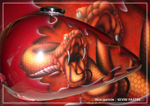 .::SIDEWINDERS01 : avril 2009 - a&eacute;rographe peinture custom - trike Roadking Harley Davidson::.